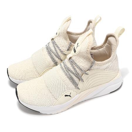 Puma 慢跑鞋 Softride Sophia 2 Demi Wns 女鞋 象牙白 黑 襪套