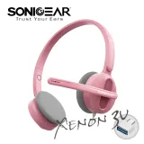 【SonicGear】Xenon 3U 粉彩輕巧雙模式有線耳機麥克風_PK桃粉