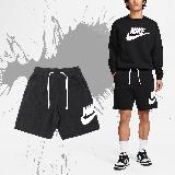 Nike 短褲 Club Alumni French Terry 男款 黑 白 大LOGO 口袋 DX0503-010