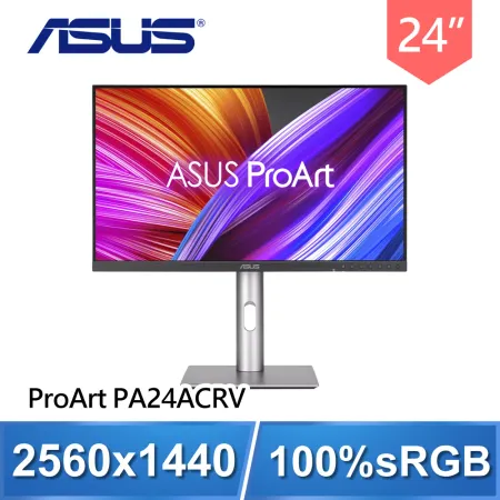 ASUS 華碩 ProArt PA24ACRV 24型 2K USB-C IPS 可旋轉專業螢幕