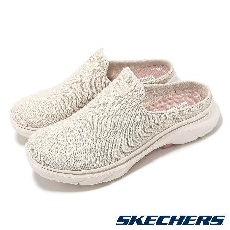 Skechers 休閒鞋 Go Walk 7-INCI 女鞋 米白 穆勒鞋 透氣 緩衝 健走鞋 懶人鞋 125224NAT