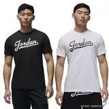 Nike Jordan 短袖上衣 男裝 草寫 純棉 黑/白 FN5959-010/FN5959-100