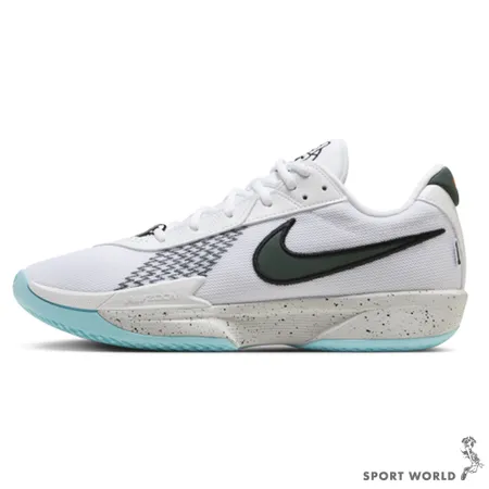 Nike 籃球鞋 男鞋 實戰 AIR ZOOM G.T. CUT ACADEMY EP 白綠 HF5705-130