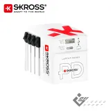 瑞士Skross 65W Type-C/USB PD 旅行萬國插頭氮化鎵充電器(1A1C)