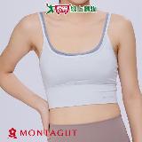 Montagut夢特嬌 配色運動胸衣 M~XL 無負擔穿著 3D一體杯模 吸濕快乾 BRA 女內衣