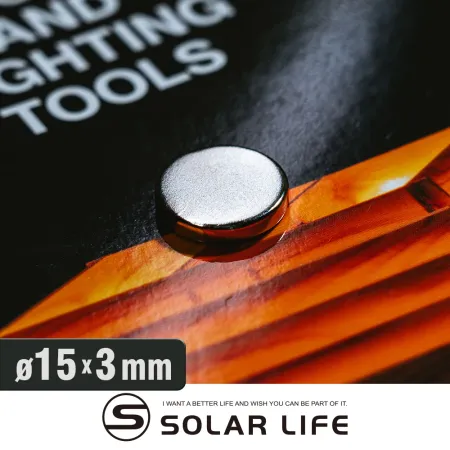 Solar Life 索樂生活 釹鐵硼強力磁鐵圓形15*3mm/10入.稀土磁鐵 強力磁鐵 吸鐵石 強力磁鋼 釹鐵硼強磁