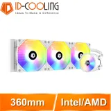 ID-COOLING ZOOMFLOW 360 XT SNOW 一體式水冷CPU散熱器