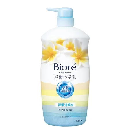 Biore淨嫩沐浴乳 彈嫩清爽型 沖繩緬梔花香 1000ml