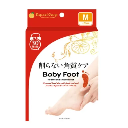 Baby Foot寶貝腳3D立體足膜(30分鐘快速版)M尺寸柑桔清香