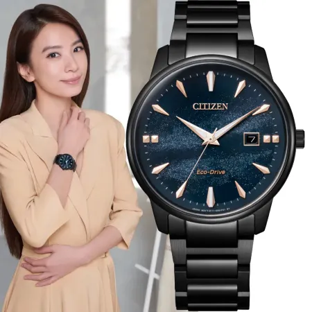 CITIZEN 星辰  Hebe 田馥甄配戴款 天川銀河限定款 光動能手錶-BM7595-89L