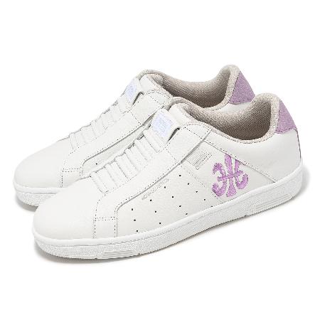 Royal Elastics 休閒鞋 Icon 女鞋 白 紫 真皮 獨家彈力帶 經典 運動鞋 91942006