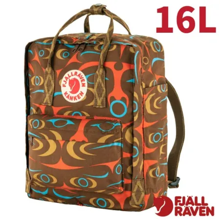 【Fjallraven 小狐狸】Kånken Art 輕巧日用背包16L.雙肩後背包/23200255-967 凱盧茨