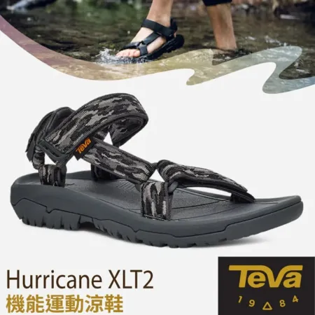 【TEVA】抗菌 男 Hurricane XLT2 可調式 耐磨運動織帶涼鞋(含鞋袋)1019234 MHD 網眼暗影