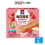 桂格每日滿足穀物棒草莓白巧(23g x3條)【兩入組】【愛買】