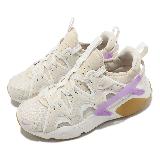 Nike 休閒鞋 Wmns Air Huarache Craft 女鞋 米白 紫 襪套式 武士鞋 膠底 DQ8031-103