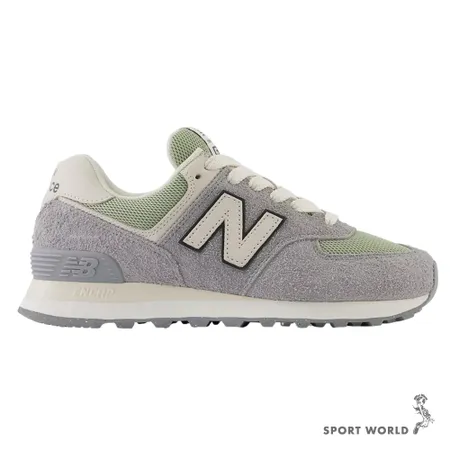 New Balance 574 休閒鞋 女鞋 絨毛麂皮 灰綠 WL574GA2-B