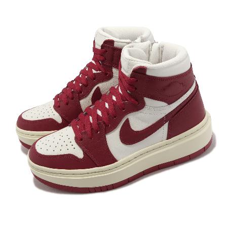 Nike Wmns Air Jordan 1 Elevate High 紅 白 喬丹 厚底 女鞋 DN3253-116