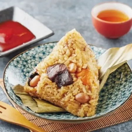 [滿意油飯] 府城蛋黃花生香菇肉粽4顆(2組)