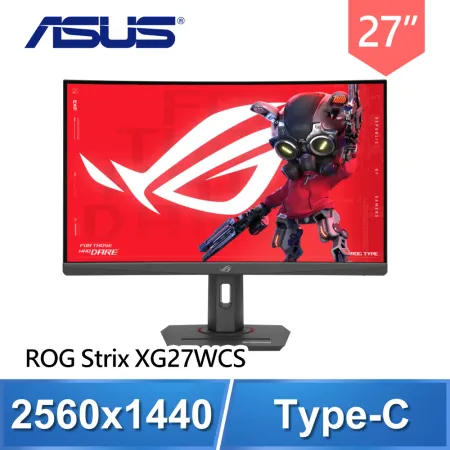 ASUS 華碩 ROG Strix XG27WCS 27型 2K 180Hz 曲面電競螢幕