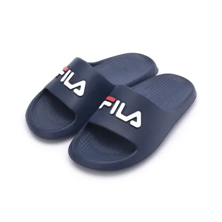 FILA LOGO運動拖鞋 藏青 2-S436Y-331 中大童鞋