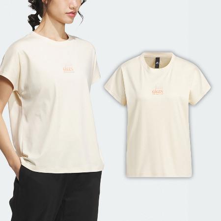 adidas 短袖 Sports Tee 女款 黃 橘 寬鬆 純棉 短T 棉T 愛迪達 IM8861