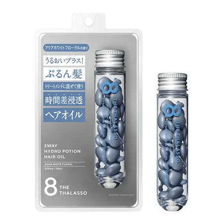 8 THE THALASSO 直達受損髮芯時空膠囊護髮油(兩用款)海洋清香 (500mg*24粒)