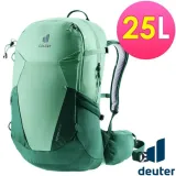 【Deuter】FUTURA 透氣網架背包25SL(女性窄肩款)/休閒背包.旅遊背包.攻頂包/3400221 綠