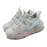 Nike 休閒鞋 Wmns Air Huarache CRAFT 女鞋 銀灰 藍粉 襪套式 DQ8031-002