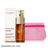 CLARINS 克蘭詩 超級精華-黃金雙激萃(清爽版)(50ml)+化妝包艷日窈窕組