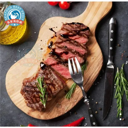 張家海陸網-特選美國安格斯板腱牛排*整片平面 (1000g)