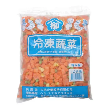 三色蔬菜 特A級 1000g 🈵999免運 【張家海陸網】