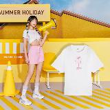 Puma 短袖 Palm Resort Tee 女款 白 粉 寬鬆 短T 68300502