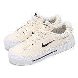 Nike 休閒鞋 Wmns Court Legacy Lift 女鞋 厚底 增高 椰奶色 復古 FV5526-101