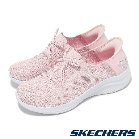 Skechers 休閒鞋 Ultra Flex 3.0-Heart Me Slip-Ins 女鞋 粉白 套入式 健走鞋 150177LTPK