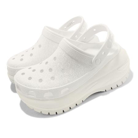 Crocs 涼拖鞋 Classic Mega Crush Clog 男女鞋 白 超厚底 光輪克駱格 卡駱馳 207988100