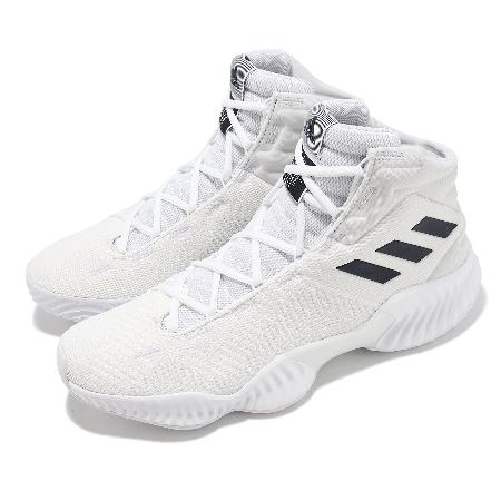 adidas 籃球鞋 Pro Bounce 2018 男鞋 白 黑 緩震 運動鞋 愛迪達 FW5745