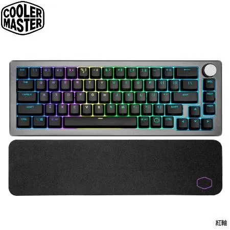 酷碼Cooler Master CK721 三模無線機械式RGB電競鍵盤(紅軸/太空灰)