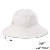 【ARCTERYX 始祖鳥】Aerios Shade Hat 防曬透氣寬邊遮陽帽.帽可折疊/X000007765 絹絲白