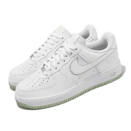 Nike 休閒鞋 Air Force 1 07 白 哈密瓜綠 男鞋 AF1 綠滾邊 DV0788-105