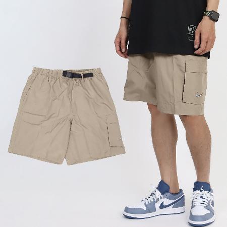 Nike 短褲 Swim Volley Shorts 男款 卡其 9吋 網眼 抽繩 海灘褲 NESSE468-232