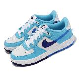 Nike 休閒鞋 Air Force 1 LV8 2 GS 女鞋 大童鞋 白 藍 AF1 經典 DZ2660-100