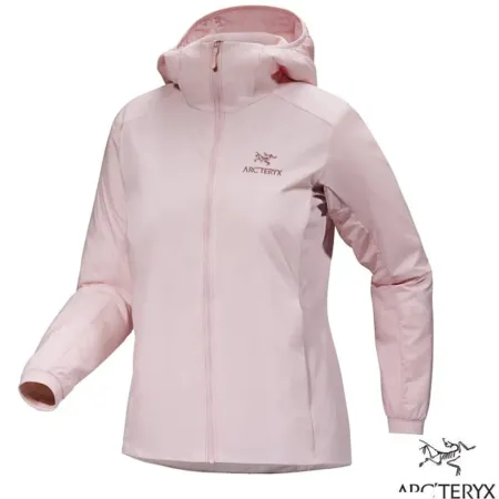 【ARCTERYX 始祖鳥】女 Atom 防潑保暖透氣化纖連帽外套/X000006780-30090 野玫瑰粉