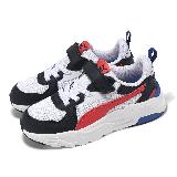 Puma 休閒鞋 Trinity Lite AC PS 中童 藍 紅 小朋友 魔鬼氈 拼接 運動鞋 39148009