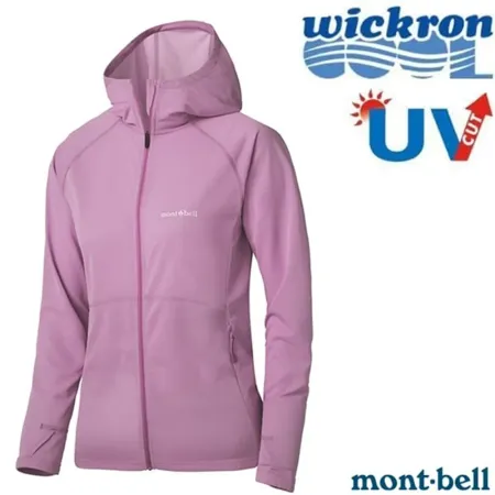 【mont-bell】女 COOL FULL-ZIP HOODIE 抗UV 連帽外套/1114637 LV 薰衣紫