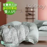 《KOSNEY 艾琳綠》頂級雙人60支100%天絲TENCEL床包枕套組