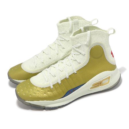 Under Armour 籃球鞋 Curry 4 Retro 男鞋 金 黃 Champions Mindset 1298306301