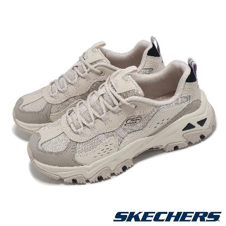 Skechers 戶外鞋 D Lites Hiker 女鞋 米白 灰 緩衝 輕量 抓地 老爹鞋 180128NTMT