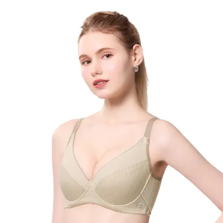 【思薇爾】律洞感系列C-F罩軟鋼圈涼感運動女內衣(白茶棕)