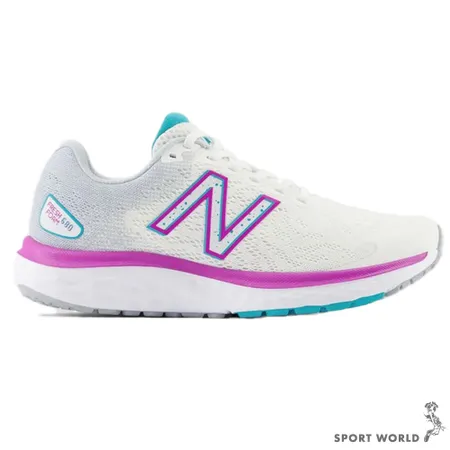 New Balance 680 慢跑鞋 女鞋 緩震 白紫 W680WN7-D