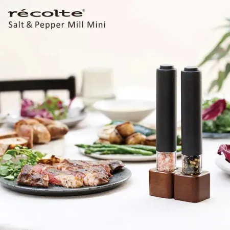 recolte 日本麗克特 Salt & Pepper Mill Mini 電動研磨器 RMM-1 磨砂灰